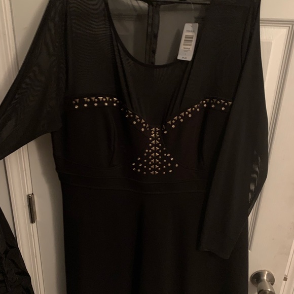 Mesh Studded Skater Dress - Picture 2 of 3